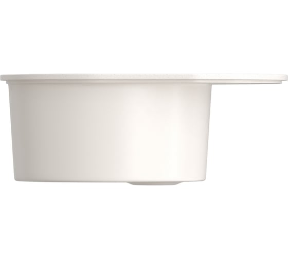 Мойка MIXLINE Ml-gms08 стандарт овальная с крылом, белый 331, 570x460x170 мм 551117