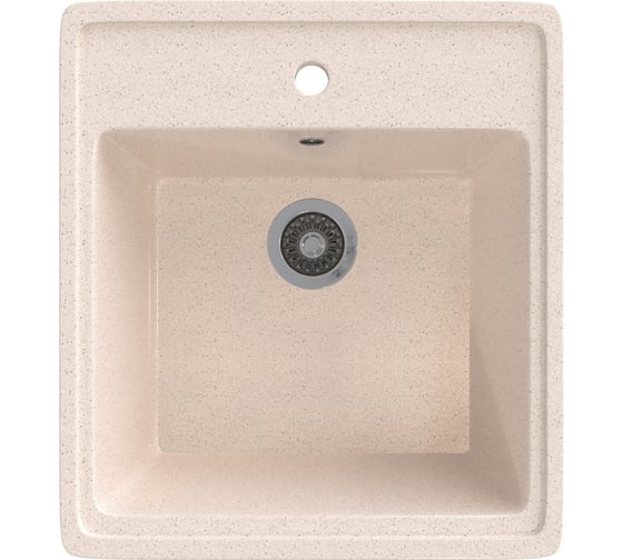 Мойка MIXLINE Ml-gms10 стандарт прямоугольная, бежевый 328, 460x505x190 мм 551125 1