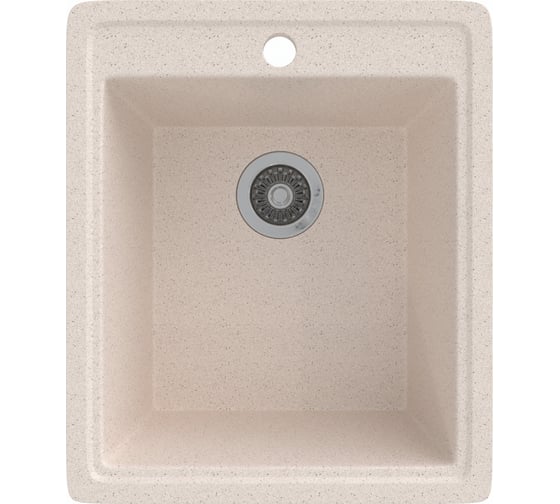 Мойка MIXLINE Ml-gms18 стандарт прямоугольная, бежевый 328, 415x490x190 мм 551158