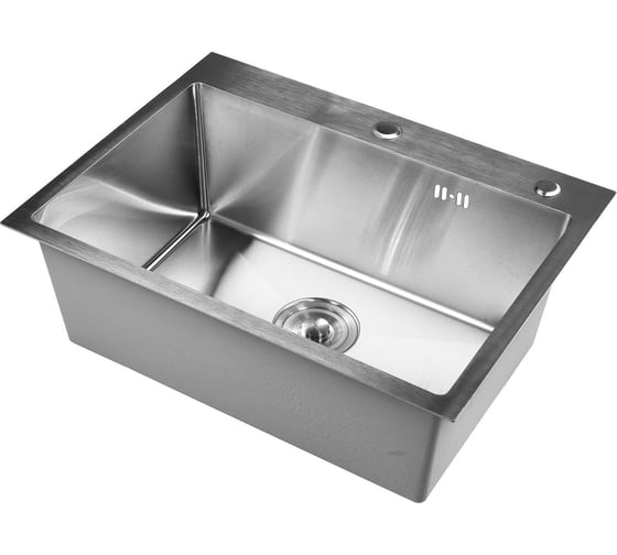 Комплект кухонная мойка из нержавеющей стали WISENT w36045-s (60x45см) с дозатором и смесителем WS36045/W02-114/W405A/W4998-4