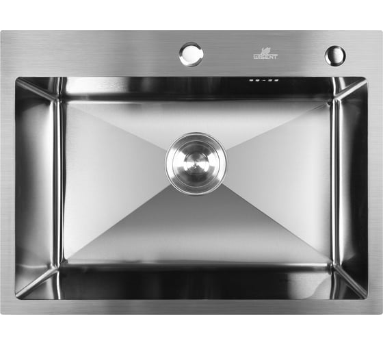 Комплект кухонная мойка из нержавеющей стали WISENT w36045-s (60x45см) с дозатором и смесителем WS36045/W02-114/W405A/W4998-4