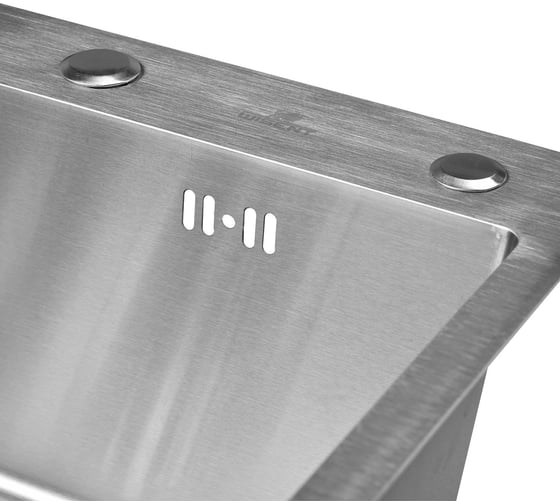 Комплект кухонная мойка из нержавеющей стали WISENT w35044-s (50x44см) с дозатором и смесителем WS35044/W02-114/W405A/W4998-4
