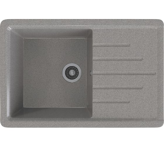 Мойка MIXLINE ML-GMS07 стандарт с крылом, темно-серый 309, 750x495x190 мм 551113 1