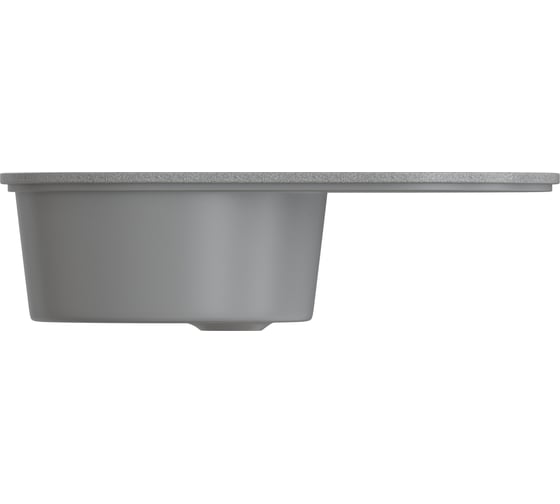 Мойка MIXLINE ML-GMS05 стандарт овальная с крылом, темно-серый 309, 735x455x170 мм 551106