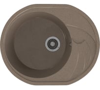 Мойка MIXLINE ML-GMS08 стандарт овальная с крылом, терракот 307, 570x460x170 мм 551121