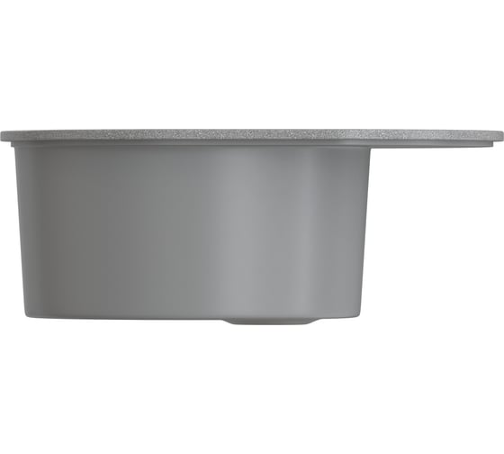 Мойка MIXLINE ML-GMS08 стандарт овальная с крылом, темно-серый 309, 570x460x170 мм 551120