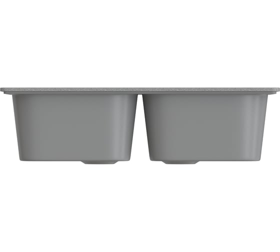Мойка MIXLINE ML-GMS12 стандарт двухчашевая, светло-серый 310, 780x495x190 мм 551134