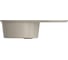 Мойка MIXLINE ML-GMS05 стандарт овальная с крылом, песочный 302, 735x455x170 мм 551104 2