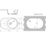 Мойка MIXLINE ML-GMS05 стандарт овальная с крылом, песочный 302, 735x455x170 мм 551104 3