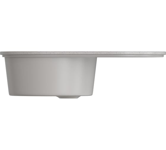 Мойка MIXLINE ML-GMS05 стандарт овальная с крылом, светло-серый 310, 735x455x170 мм 551105
