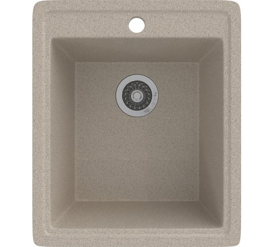 Мойка MIXLINE ML-GMS18 стандарт прямоугольная, песочный 302, 415x490x190 мм 551160