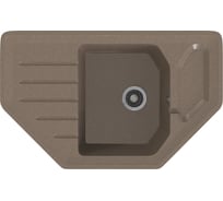 Мойка MIXLINE ML-GMS17 стандарт угловая с крылом, терракот 307, 780x485x190 мм 551157