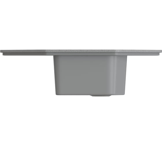 Мойка MIXLINE ML-GMS17 стандарт угловая с крылом, темно-серый 309, 780x485x190 мм 551156