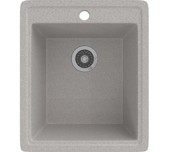 Мойка MIXLINE ML-GMS18 стандарт прямоугольная, светло-серый 310, 415x490x190 мм 551161