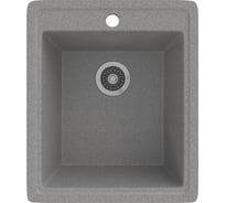 Мойка MIXLINE ML-GMS18 стандарт прямоугольная, темно-серый 309, 415x490x190 мм 551162