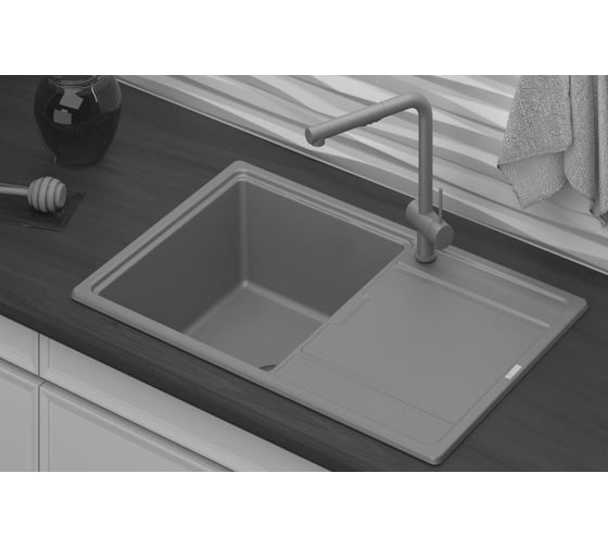 Кухонная мойка Point Лаура 78, белый PN3005W
