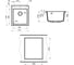 Кухонная мойка Point Динара 42, черный PN3004B 2