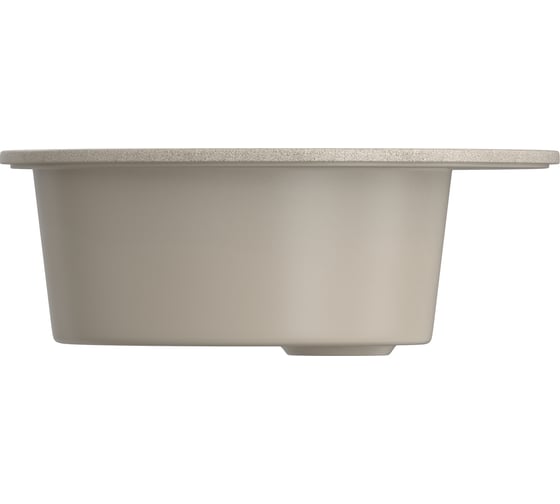 Мойкa MIXLINE ML-GMS02 стандарт круглая, песочный 302, 505 мм, глубина чаши 165 мм 551090