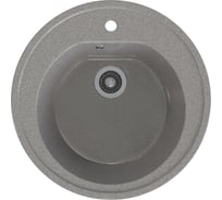Мойкa MIXLINE ML-GMS02 стандарт круглая, темно-серый 309, 505 мм, глубина чаши 165 мм 551092