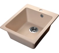 Мойка SANTREK AQUA BOXY SA-B505 1 чаша 427х505 мм, белый-331, без сифона 313771
