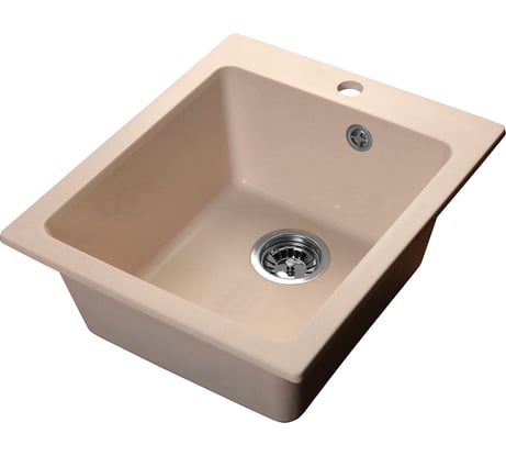 Мойка SANTREK AQUA BOXY SA-B505 1 чаша 427х505 мм, белый-331, без сифона 313771