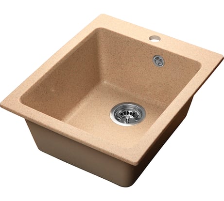 Мойка SANTREK AQUA BOXY SA-B505 1 чаша 427х505 мм, песок-302, без сифона 313776