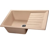 Мойка SANTREK AQUA BOXY SA-B760L чаша + крыло 760х500 мм, белый-331, без сифона 313783