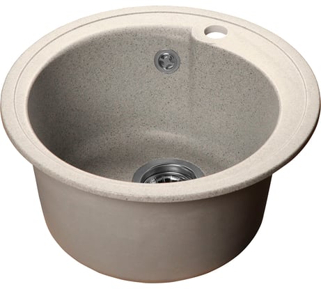 Мойка SANTREK AQUA ROUND SA-R450 D=443 мм, круглая, серый-310, без сифона 313552