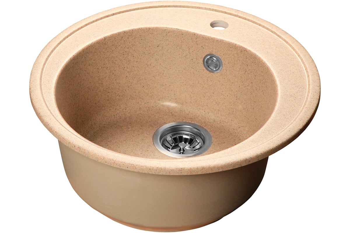 Мойка SANTREK AQUA ROUND SA-R510 D=510 мм, круглая, песок-302, без ...