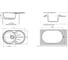 Мойка AQUA PRO ROUND SA-R750L чаша + крыло SANTREK 750*460 мм (черный-308) (+ сифон) 313790 3