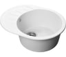 Мойка AQUA PRO ROUND SA-R580L чаша + крыло SANTREK 580*450 мм (иней-321) (+сифон) 313566