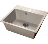 Мойка SANTREK AQUA SQUARE SA-S560 1 чаша 560х500 мм, серый-310, без сифона 313702