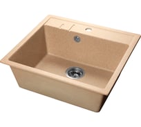 Мойка SANTREK AQUA SQUARE SA-S560 1 чаша 560х500 мм, песок-302, без сифона 313706