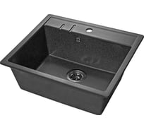 Мойка SANTREK AQUA SQUARE SA-S560 1 чаша 560х500 мм, графит-309, без сифона 313705