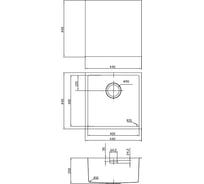 Мойка IDDIS Edifice, нерж.сталь, для подстольного монтажа, шелк, 440*440, ID EDI44S0i77