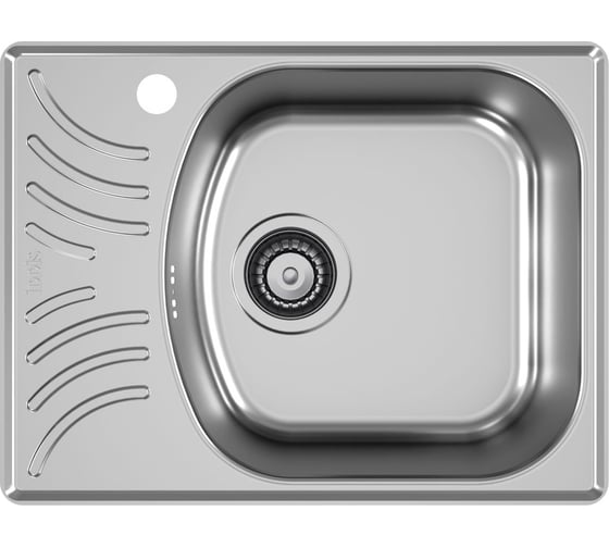Мойка IDDIS Focus, нерж. сталь, матовая, чаша справа, 560х435 мм, ID FOC56MRi77