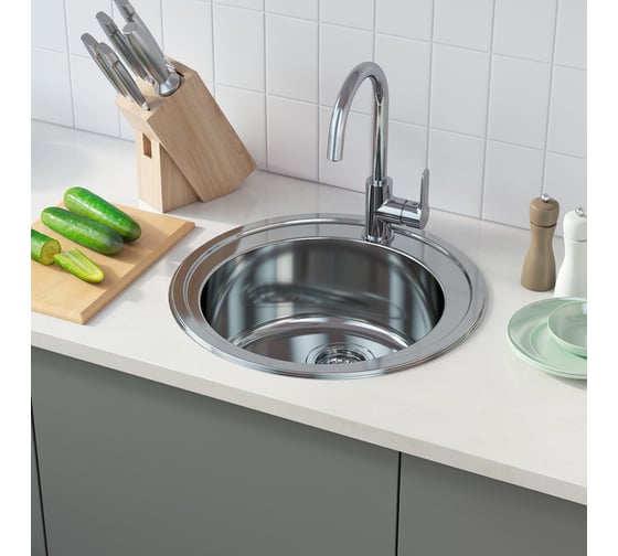 Мойка IDDIS Suno S, нерж. сталь, полир., D505, ID SUN50P0i77