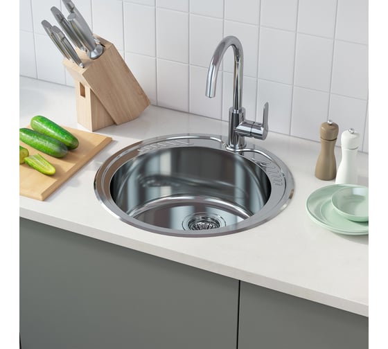 Мойка IDDIS Suno S, нерж. сталь, полир., D510, ID SUN51P0i77
