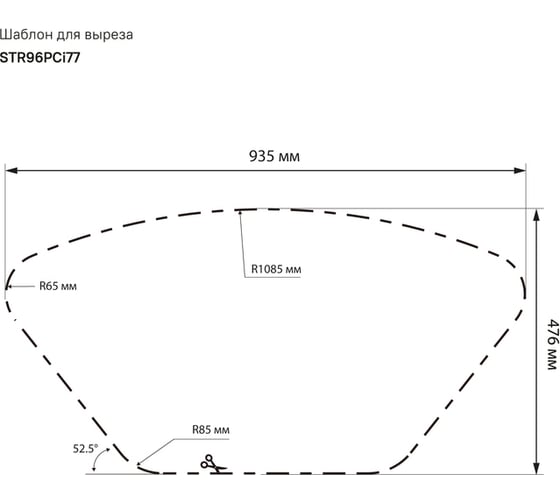Мойка IDDIS Strit S, нерж. сталь, полир., угловая, 1 1/2, 965*505, ID STR96PCi77