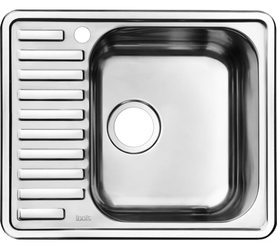 Мойка IDDIS Strit S, нерж. сталь, полир., чаша справа, 585*485, ID STR58PRi77