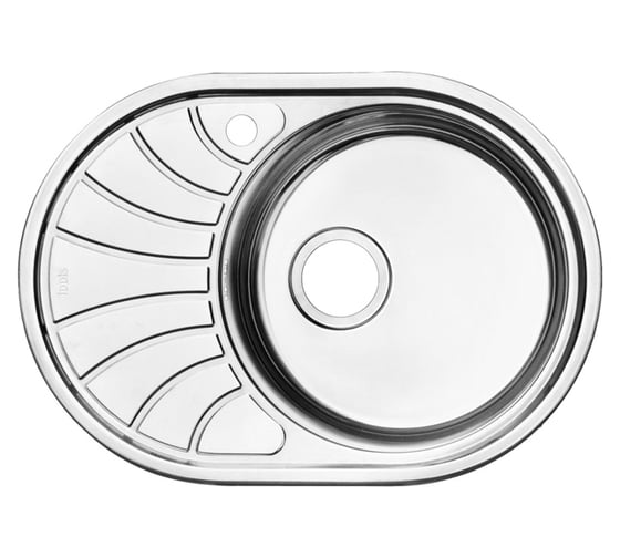 Мойка IDDIS Suno S, нерж. сталь, полир., чаша справа, 650х460, ID SUN65PRi77