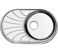 Мойка IDDIS Suno S, нерж. сталь, полир., чаша справа, 770х480, ID SUN77PRi77