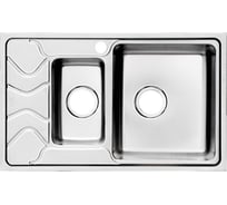 Мойка IDDIS Reeva S, нерж. сталь, шелк, 1 1/2, чаша справа, 780х480, ID REE78SZi77