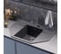 Мойкa MIXLINE ML-GM24 угловая с крылом, черная 308, 790x490x200 мм newх 552052 4