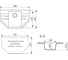 Мойкa MIXLINE ML-GM24 угловая с крылом, черная 308, 790x490x200 мм newх 552052 5