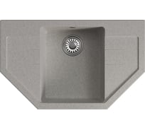 Мойкa MIXLINE ML-GM24 угловая с крылом, серая 310, 790x490x200 мм newх 552054
