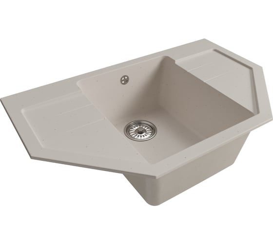 Мойкa MIXLINE ML-GM24 угловая с крылом, белая 331, 790x490x200 мм newх 552056