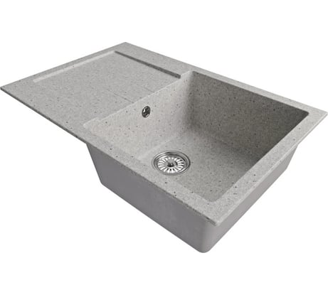 Мойкa MIXLINE ML-GM31 с крылом, серая 310, 770x500x190 мм newх 552191