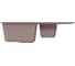 Мойкa MIXLINE ML-GM22 двухчашевая с крылом, песочная 302, 770x500x195 мм newх 552022 2