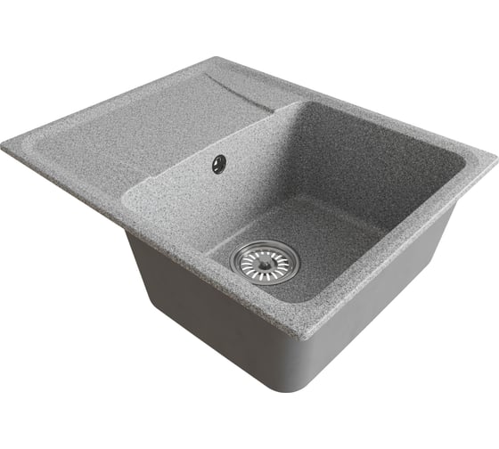Мойкa MIXLINE ML-GM26 с крылом, темно-серая 309, 580x470x190 мм newх 552078 1